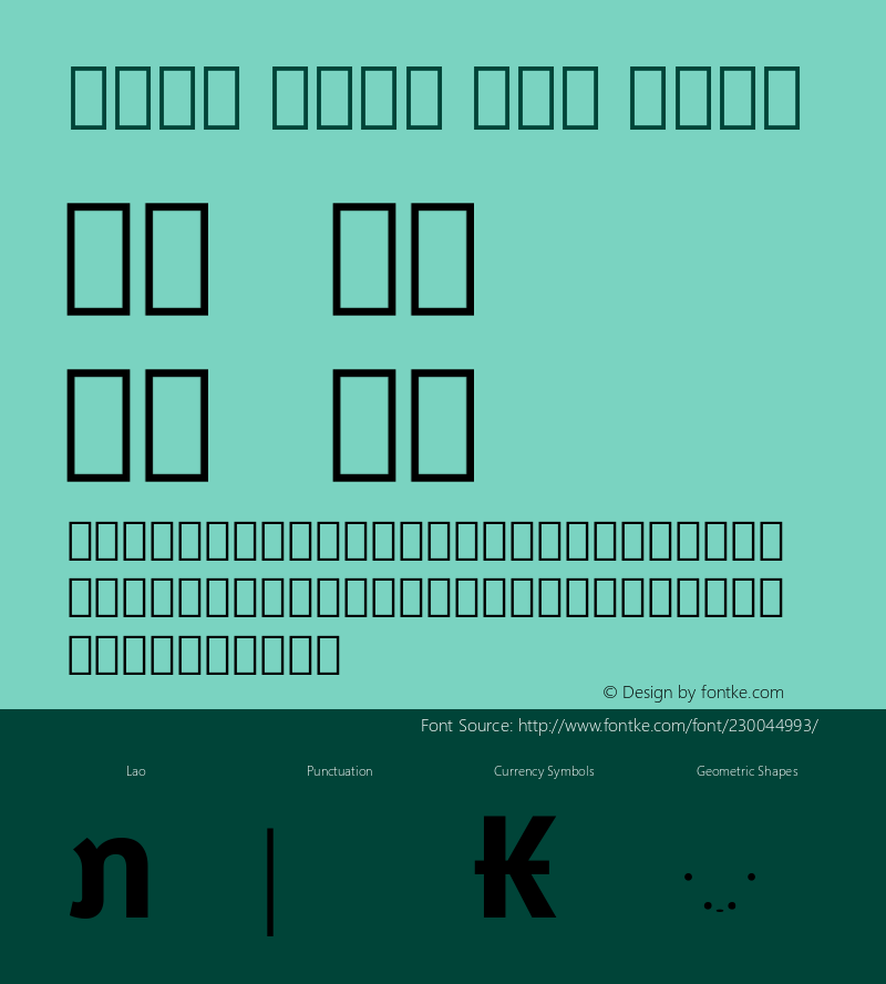 Noto Sans Lao Bold Version 2.001; ttfautohint (v1.8) -l 8 -r 50 -G 200 -x 14 -D lao -f none -a qsq -X 