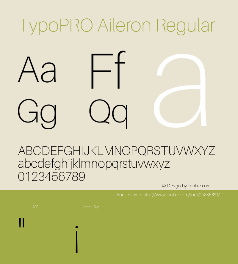 TypoPRO Aileron Regular Version 1.102;PS 001.102;hotconv 1.0.70;makeotf.lib2.5.58329 Font Sample