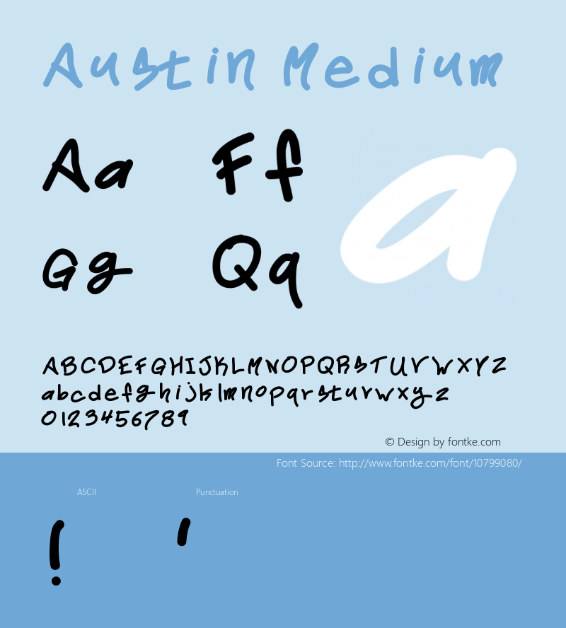 Austin Medium Version 001.000 Font Sample