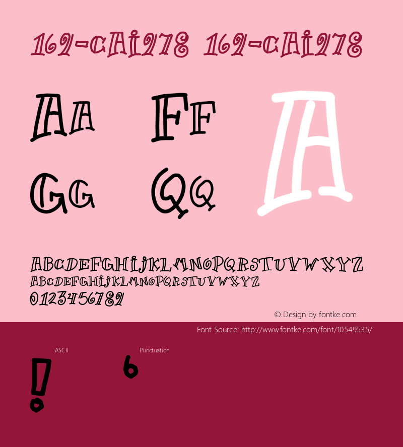 169-CAI978 169-CAI978 Version 3.0 Font Sample