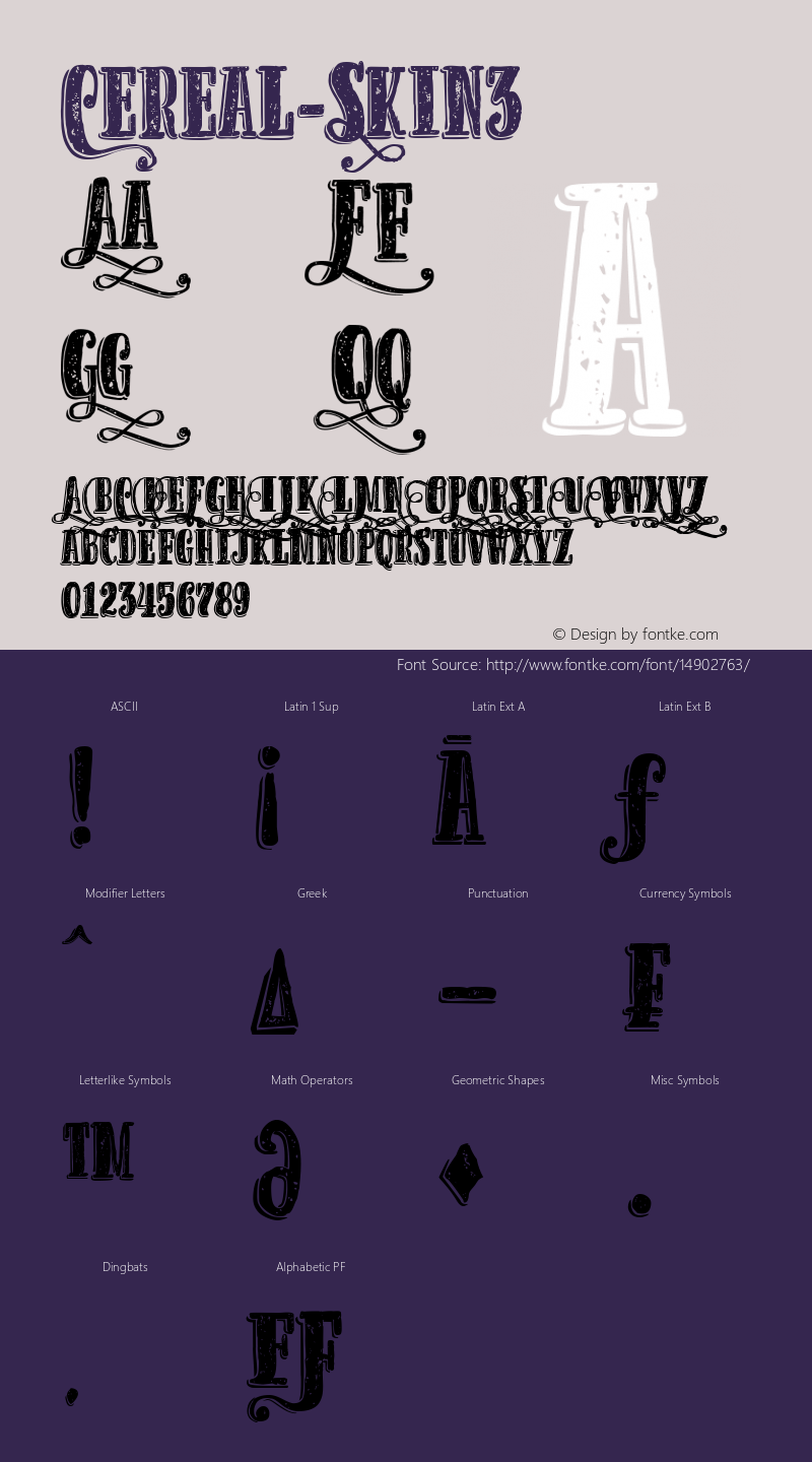 Cereal-Skin3 ☞ 1.000;com.myfonts.easy.andinistas.cereal.skin-3.wfkit2.version.4kD1 Font Sample