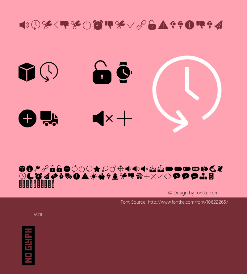 Panton Icons D Fill Bold Version 1.000 Font Sample