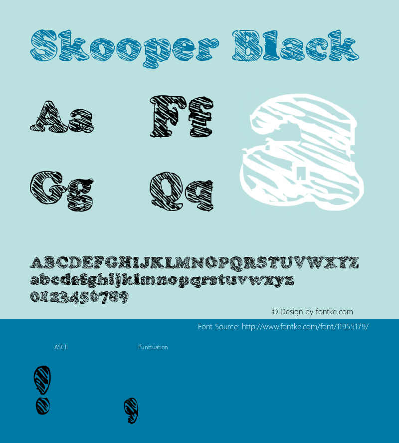 Skooper Black Macromedia Fontographer 4.1.4 08/08/1999 Font Sample