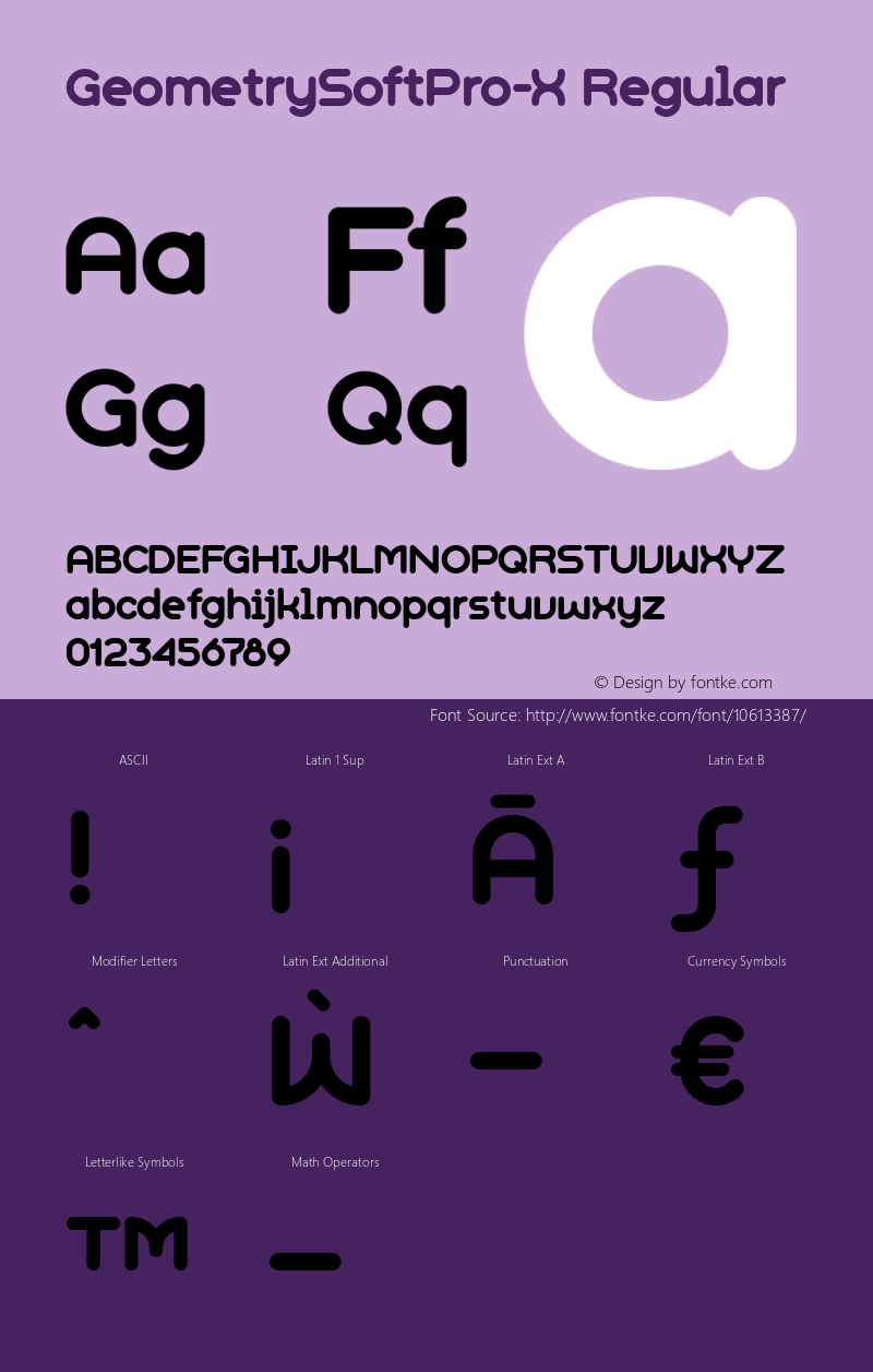 GeometrySoftPro-X Regular Version 1.000;com.myfonts.cheapprofonts.geometry-soft-pro.bold-x.wfkit2.3jRR Font Sample