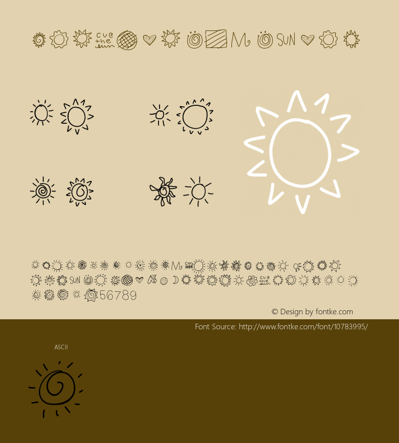 Sunshine Medium Version 001.000 Font Sample