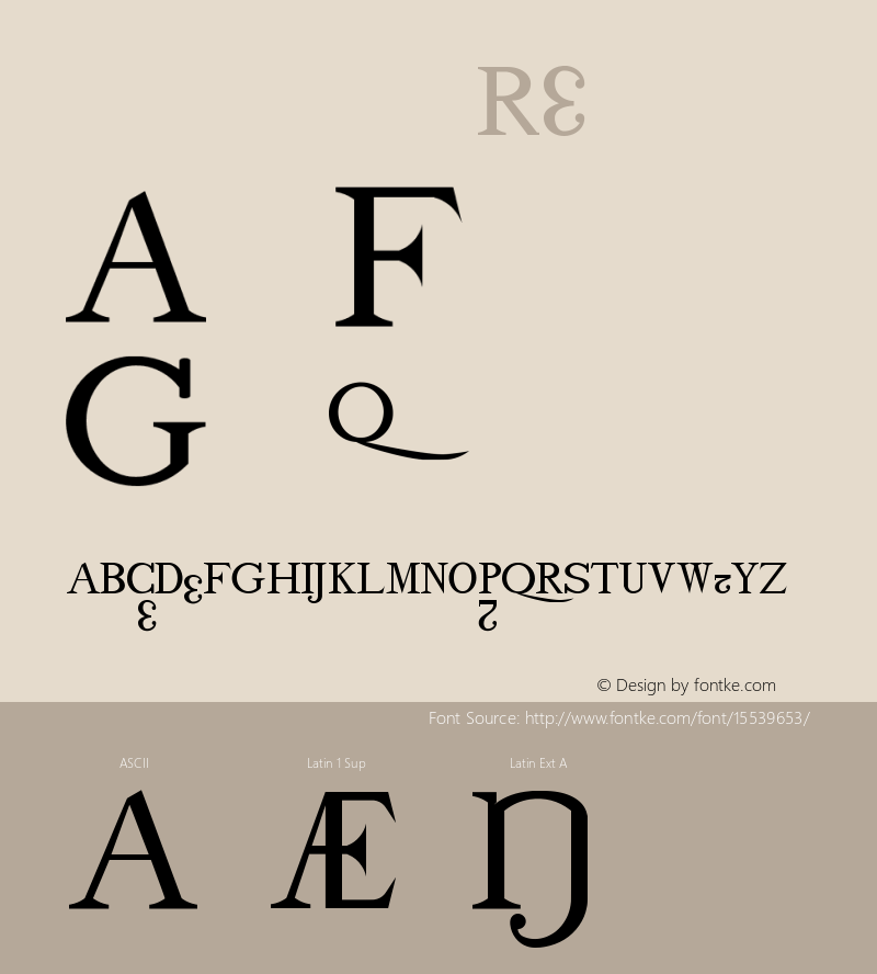 drmdozb12 Regular Version 001.001 Font Sample