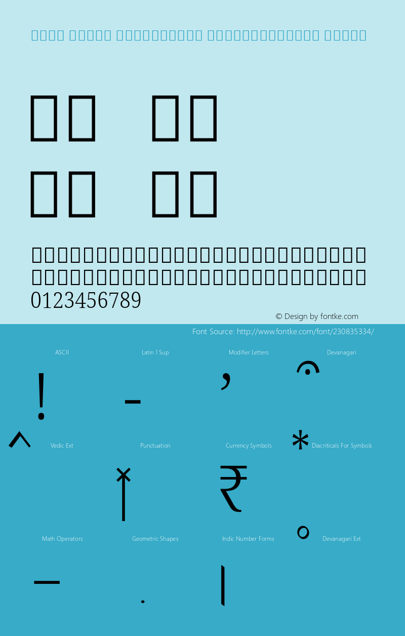 Noto Serif Devanagari SemiCondensed Light Version 2.001; ttfautohint (v1.8) -l 8 -r 50 -G 200 -x 14 -D deva -f none -a qsq -X 