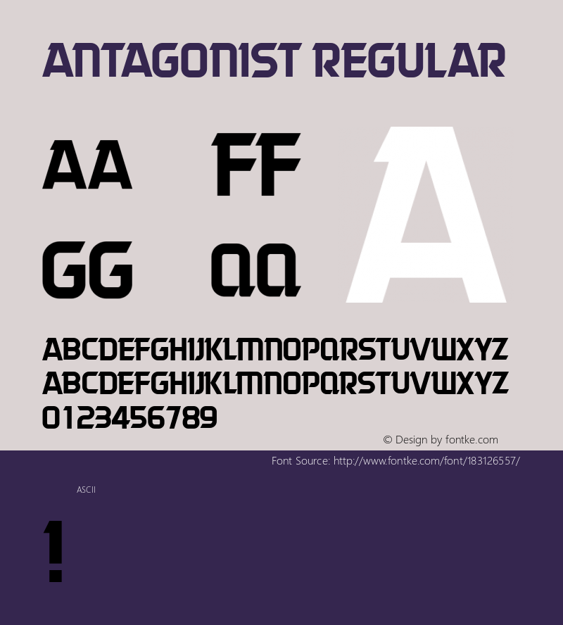 Antagonist Regular Version 1.000图片样张