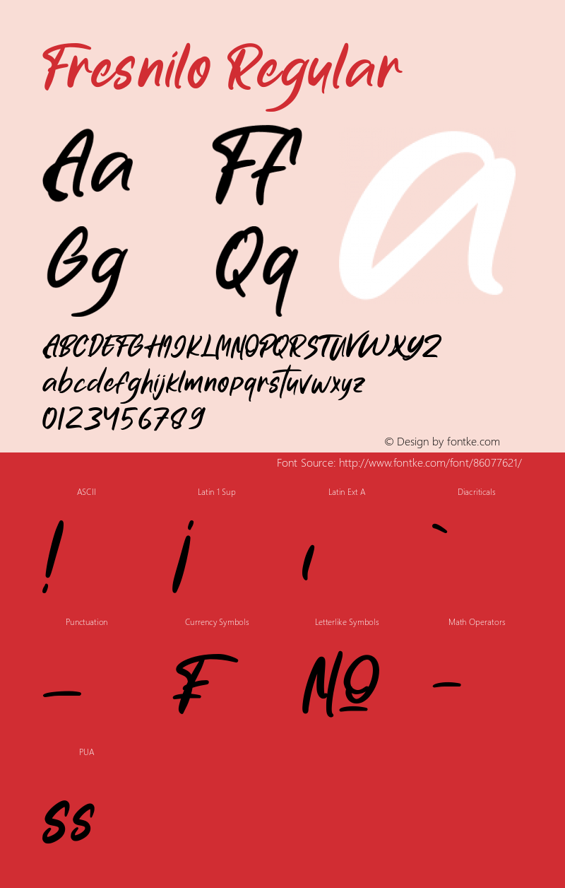 Fresnilo Version 1.00;November 30, 2020;FontCreator 12.0.0.2547 64-bit Font Sample