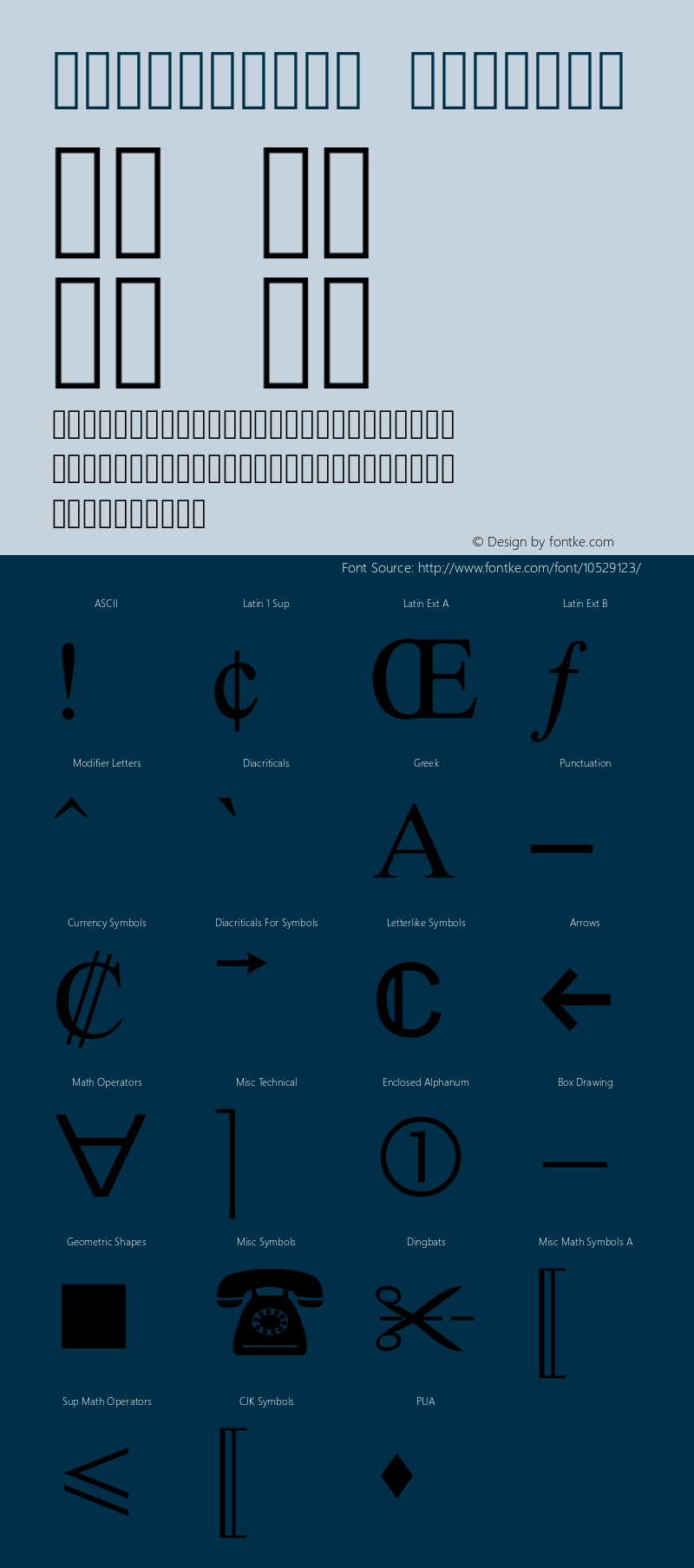 OpenSymbol Regular Version 102.3 Font Sample