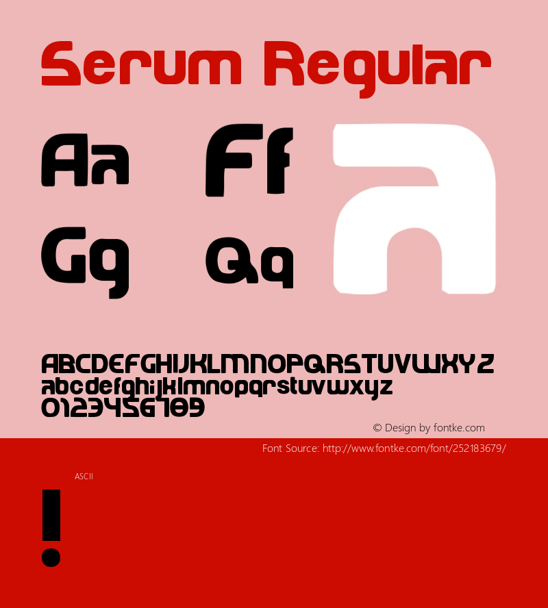 Serum Version 1.001;Fontself Maker 1.1.0图片样张