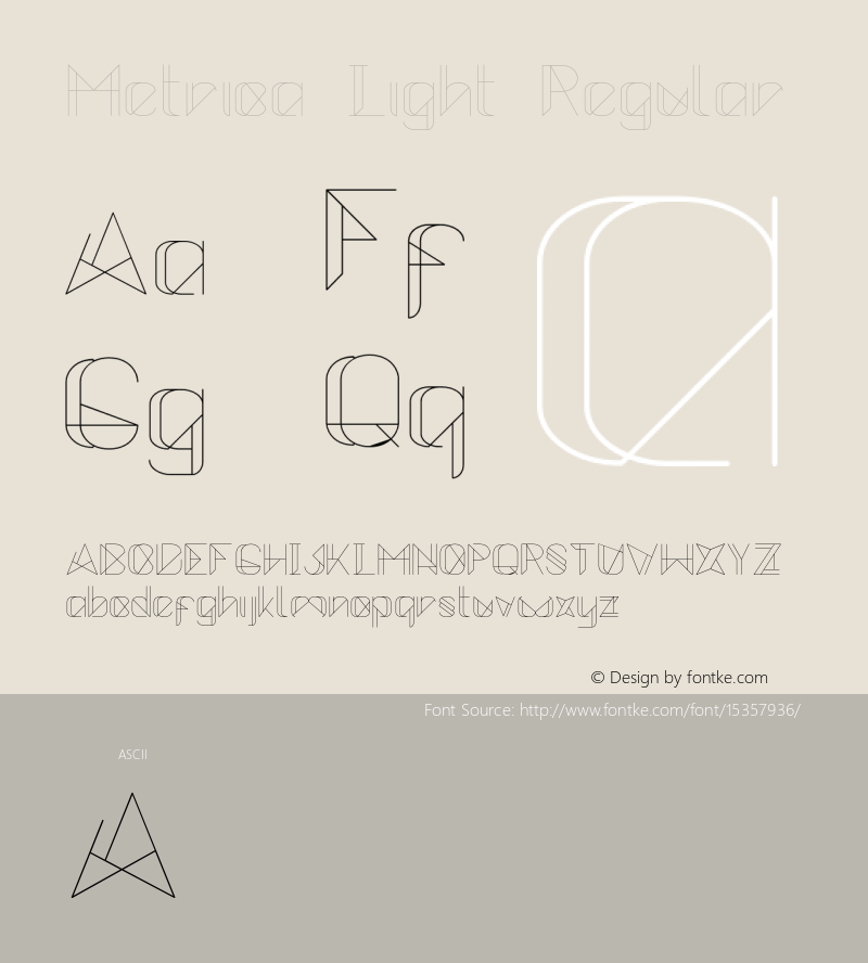 Metrica Light Regular Version 1.000;PS 001.000;hotconv 1.0.70;makeotf.lib2.5.58329 Font Sample