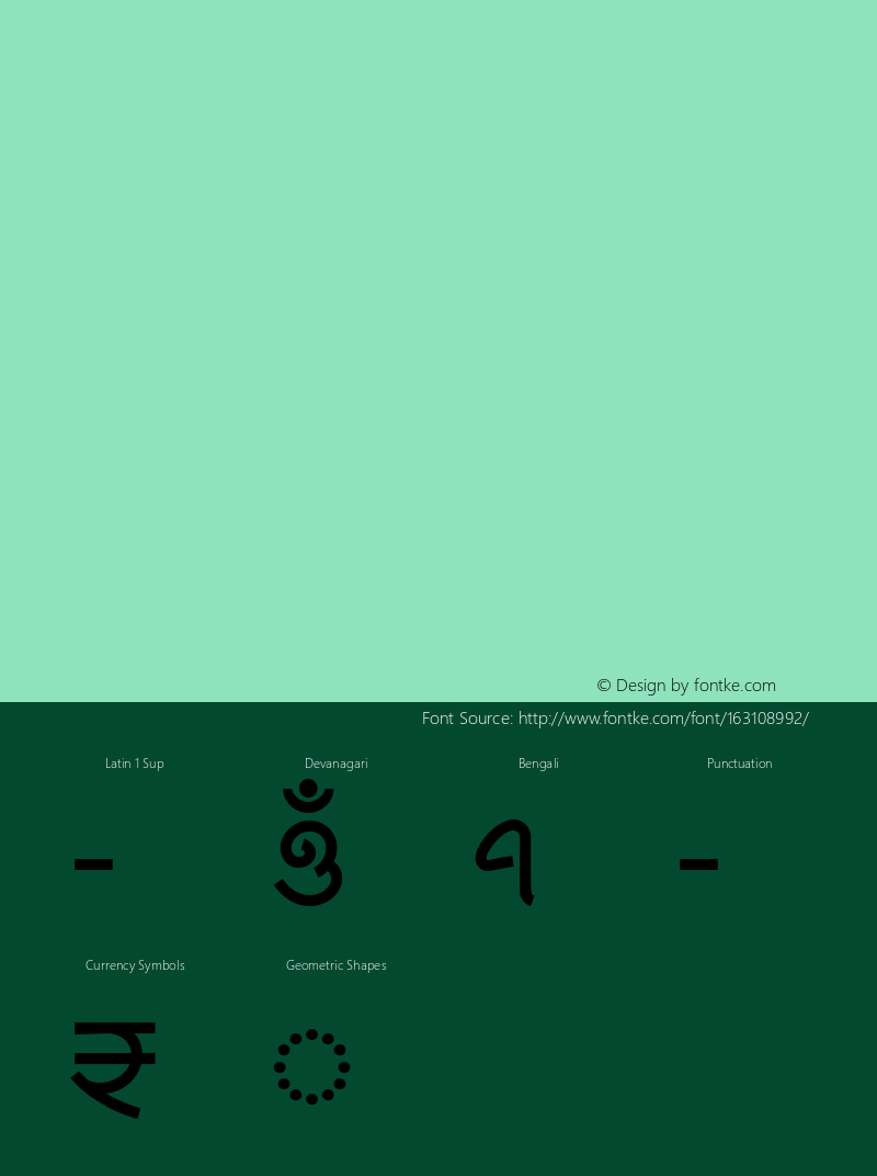 Li Shobuj Borno Unicode 1.00 | Designed by Abdur Rahim | Developed by Niladri Shekhar Bala Font Sample