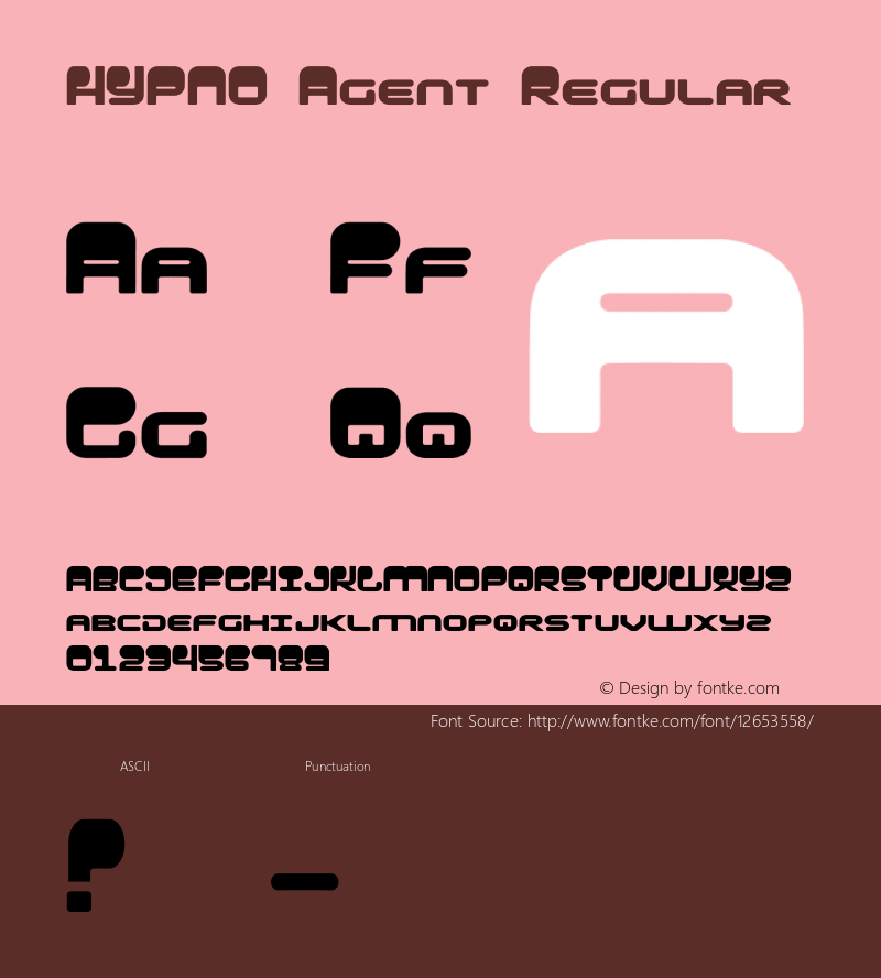 HYPNO Agent Regular 1 Font Sample