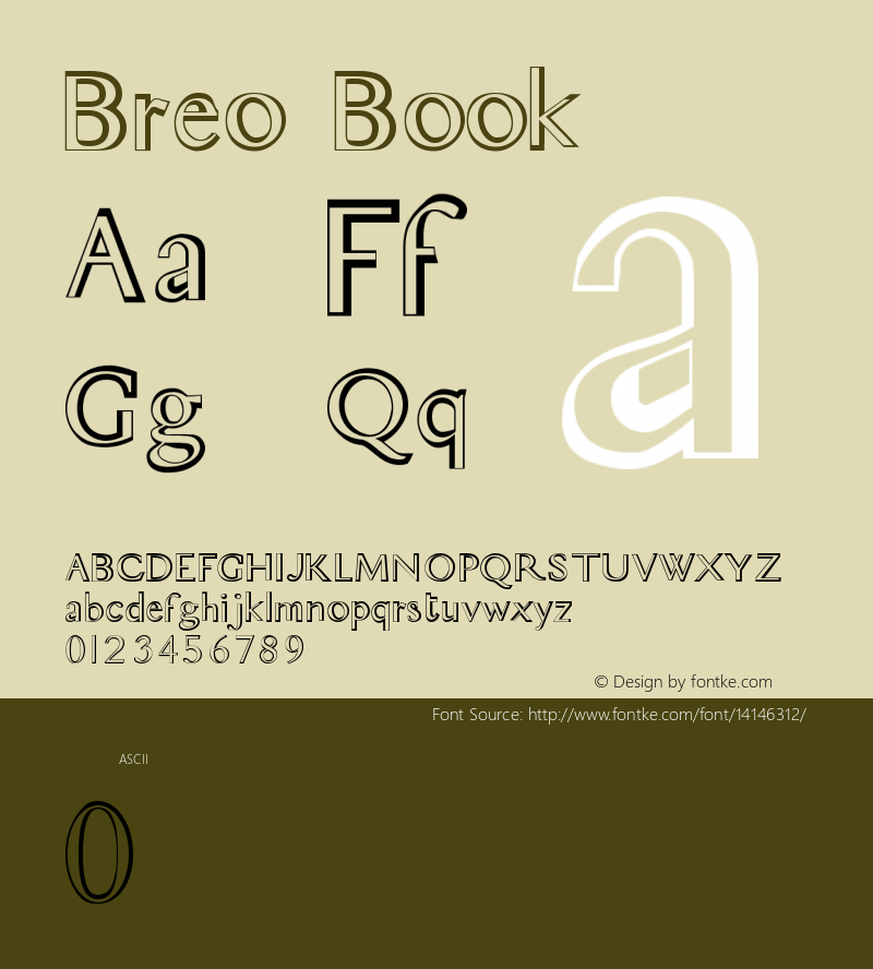 Breo Book Version 1.0 Font Sample