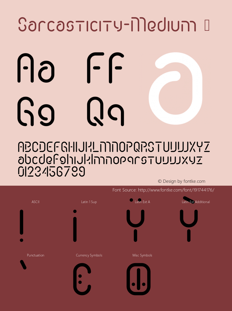 ☞Sarcasticity-Medium Version 1.000 ;com.myfonts.thomas-kaeding.sarcasticity.medium.wfkit2.3REc图片样张