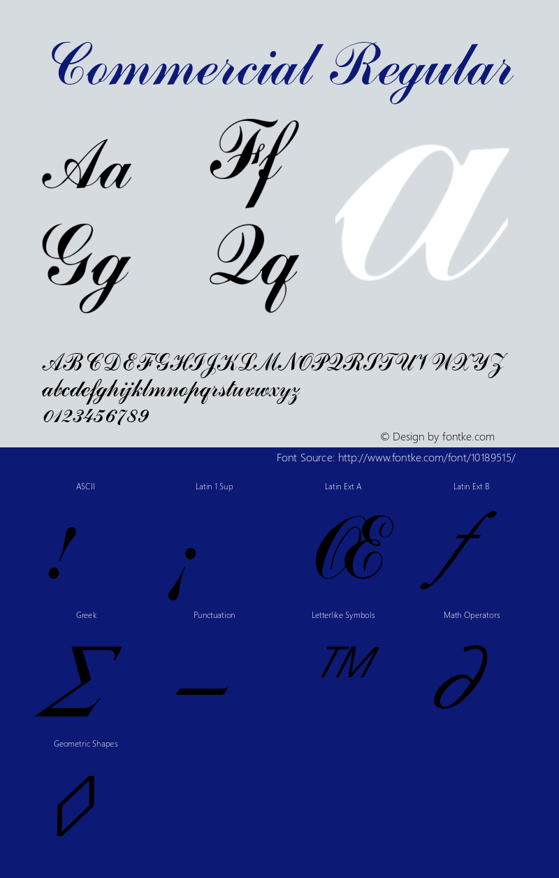 Commercial Regular Altsys Fontographer 3.5  11/6/92 Font Sample