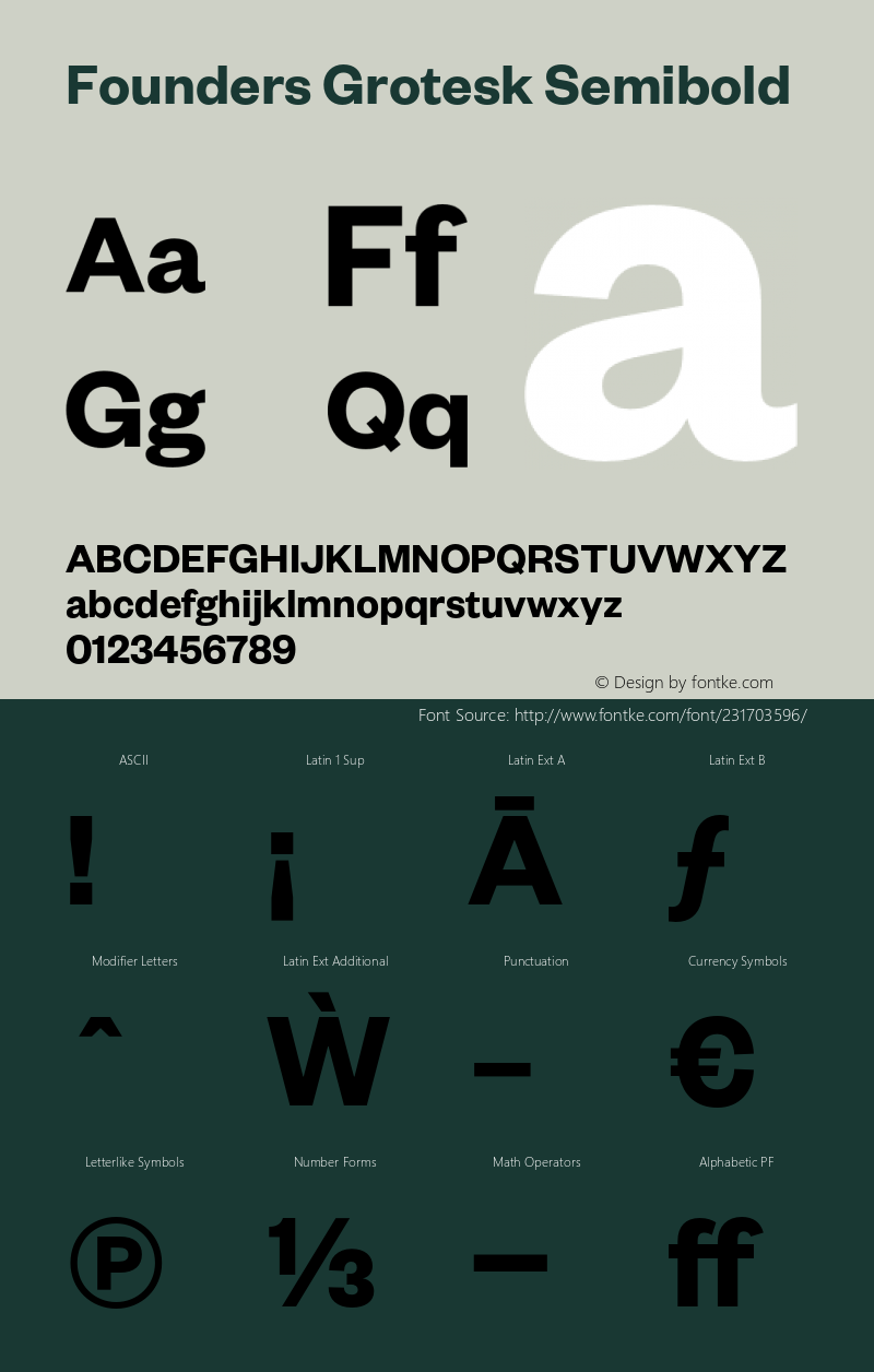 Founders Grotesk Semibold Version 2.001;PS 1.000;hotconv 16.6.54;makeotf.lib2.5.65590图片样张