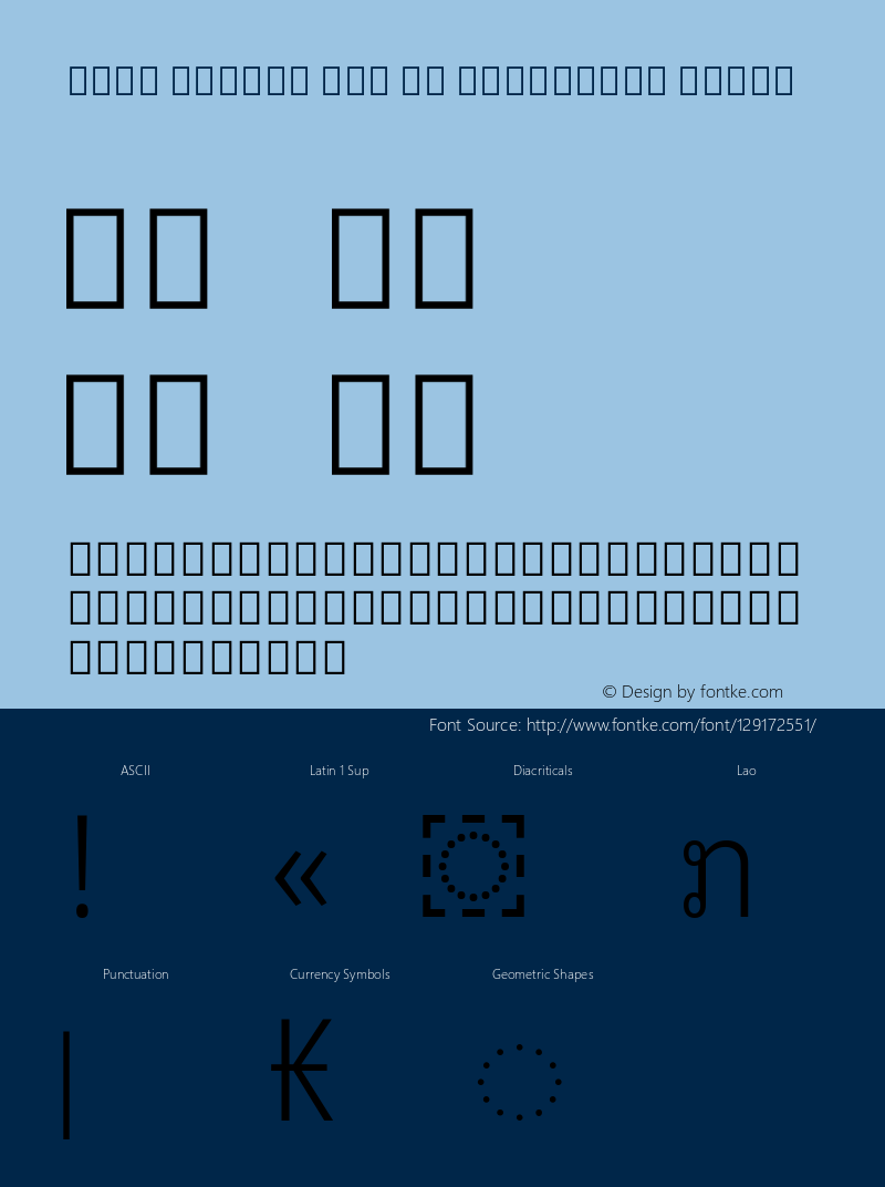 Noto Looped Lao UI Condensed Light Version 1.00; ttfautohint (v1.8.3) -l 8 -r 50 -G 200 -x 14 -D lao -f none -a qsq -X 