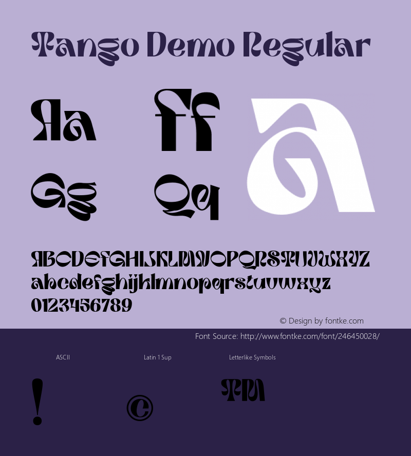 Tango Demo Regular Version 1.000图片样张