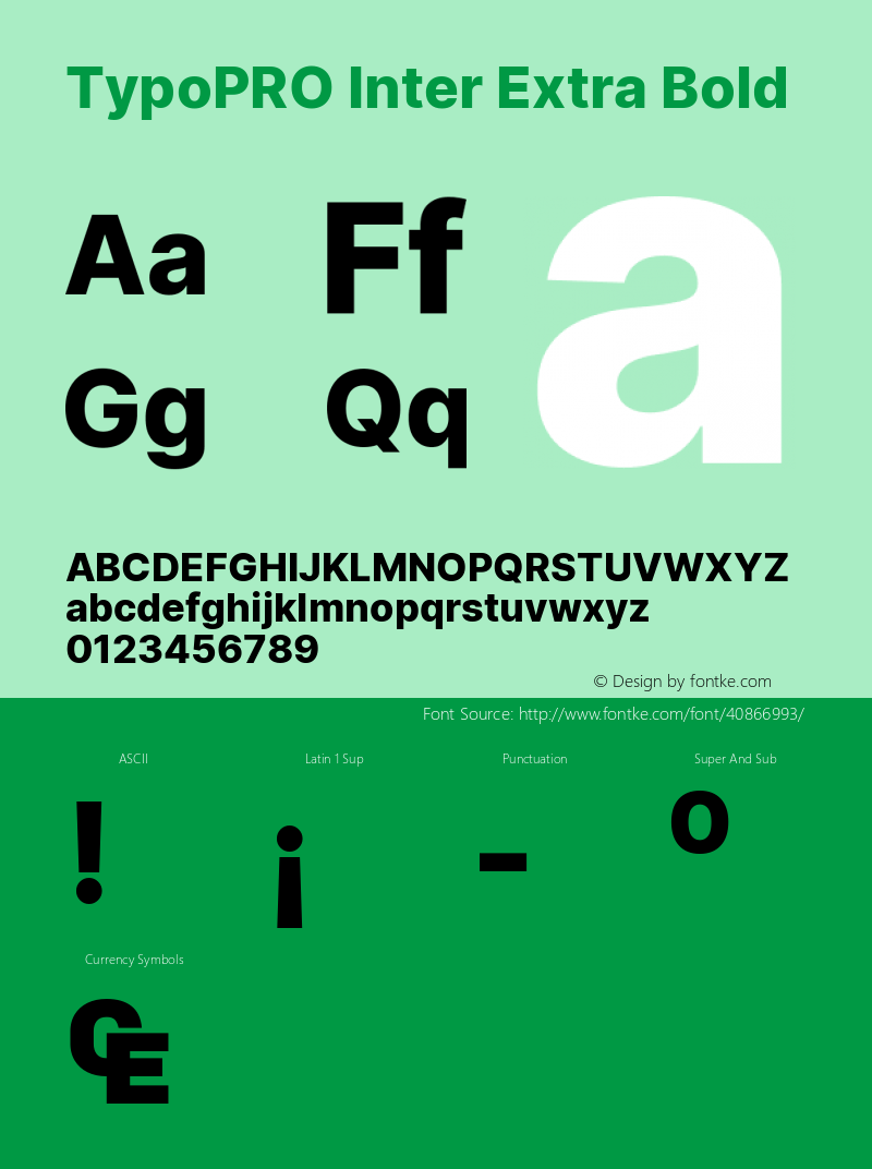 TypoPRO Inter Extra Bold Version 3.009;git-2c0637eac Font Sample