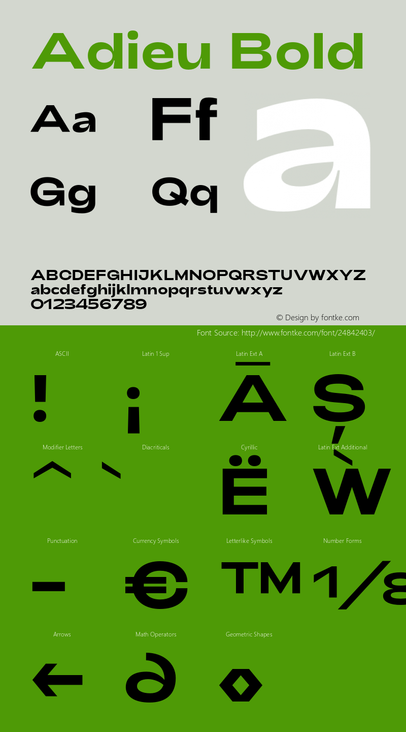 Adieu Bold Version 1.003;PS 001.003;hotconv 1.0.88;makeotf.lib2.5.64775 Font Sample