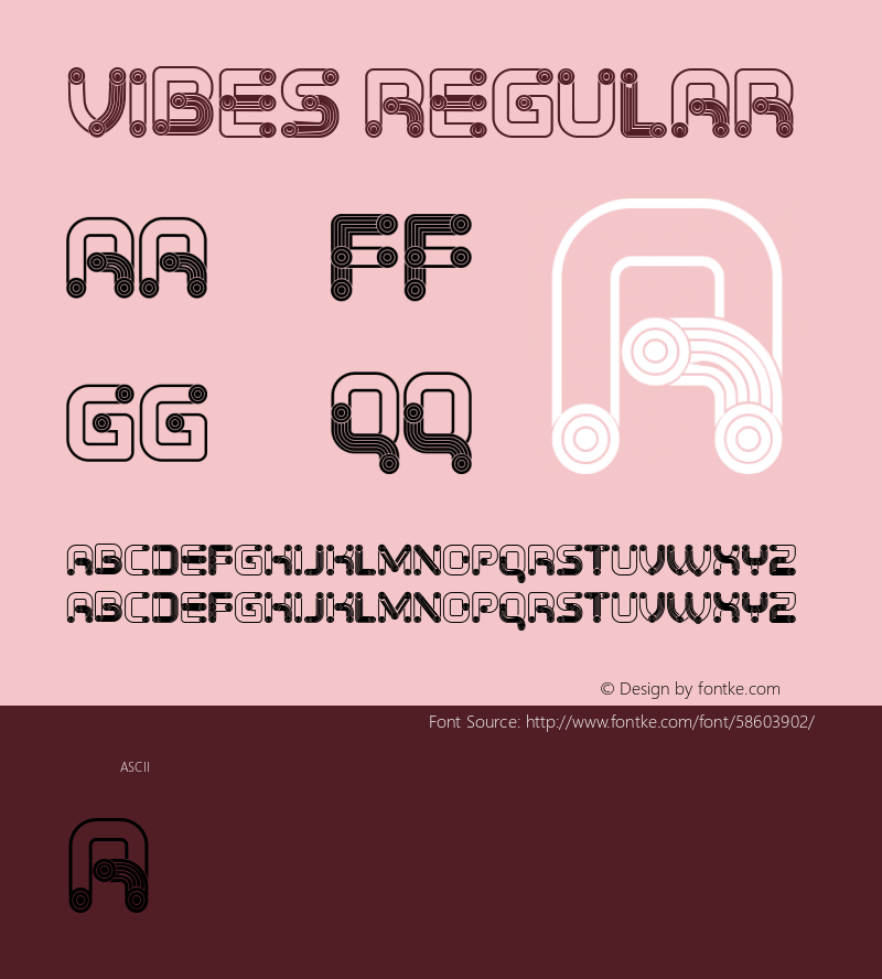 Vibes Regular Version 1.000 Font Sample