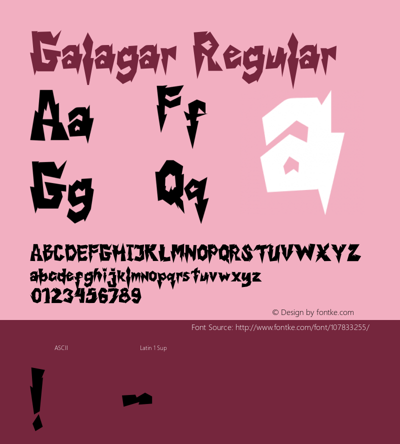 Galagar Version 1.00;November 27, 2020;FontCreator 12.0.0.2525 64-bit Font Sample