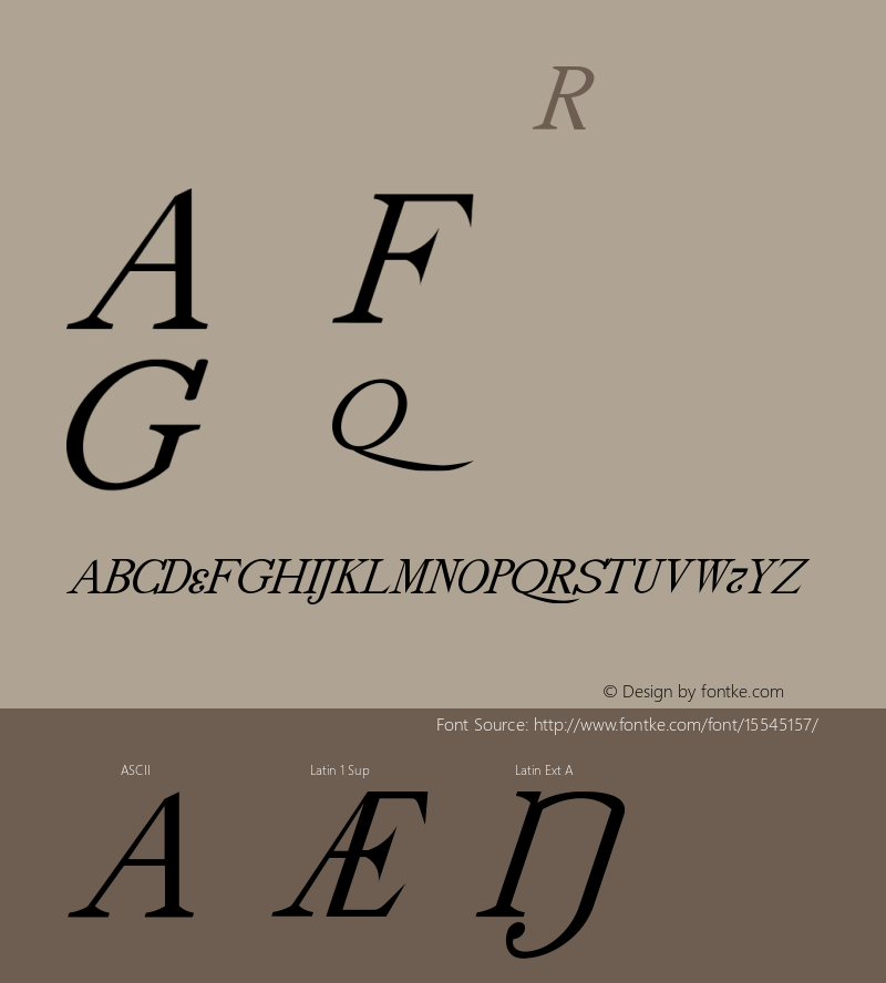 drmdozittc17 Regular Version 001.001 Font Sample