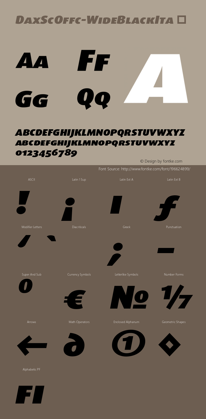 ☞Dax SC Offc Wide Black Italic Version 7.504; 2009; Build 1021; ttfautohint (v1.5);com.myfonts.easy.fontfont.dax-office.offc-wide-black-italic-sc.wfkit2.version.45wb图片样张