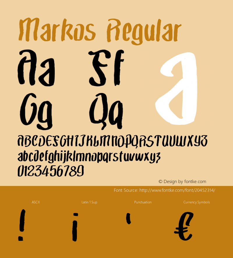 Markos-Medium Version 1.000;PS 001.001;hotconv 1.0.56 Font Sample