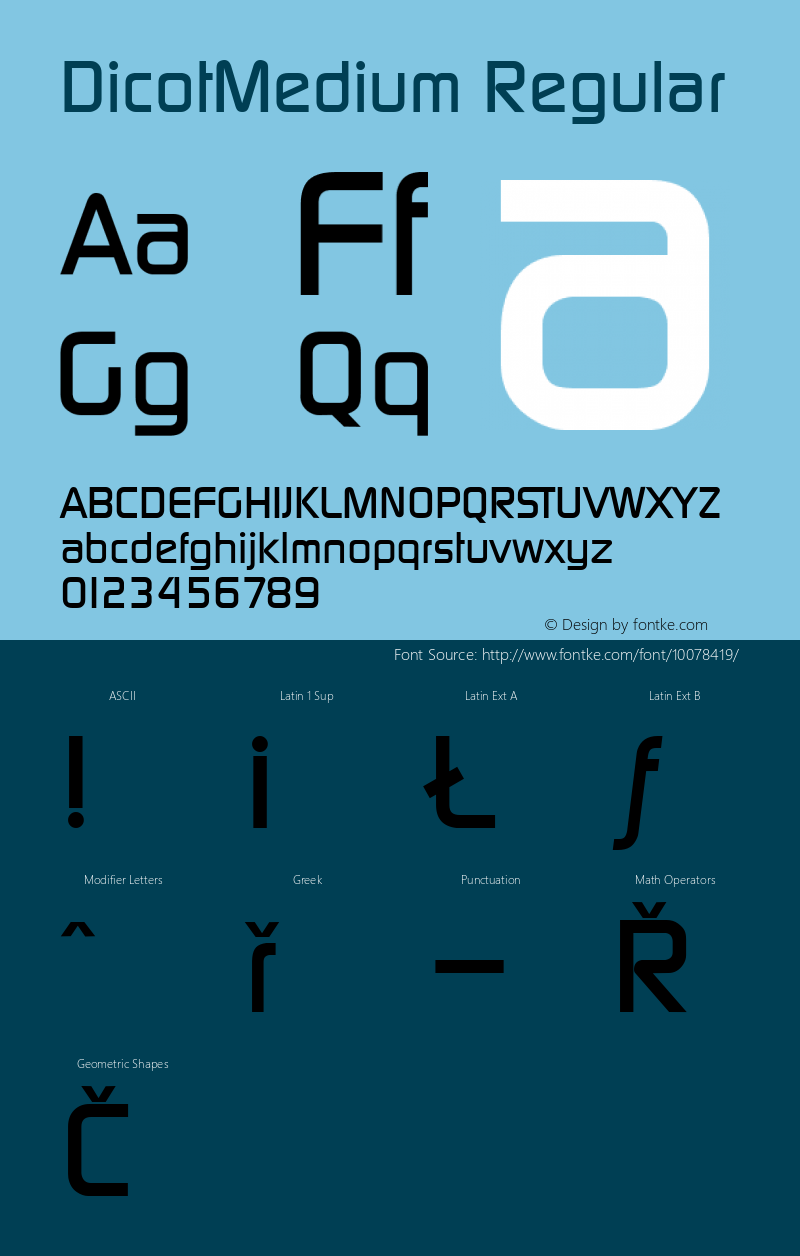 DicotMedium Regular Altsys Fontographer 3.5  2/8/93 Font Sample