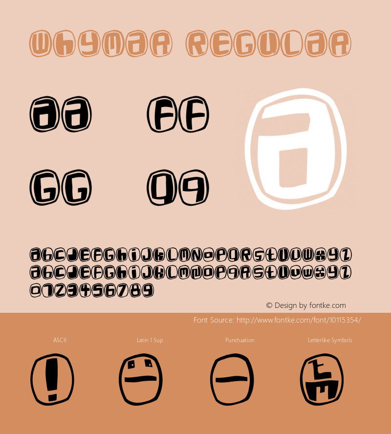 WhyMar Regular 1.0 2003-03-21 Font Sample