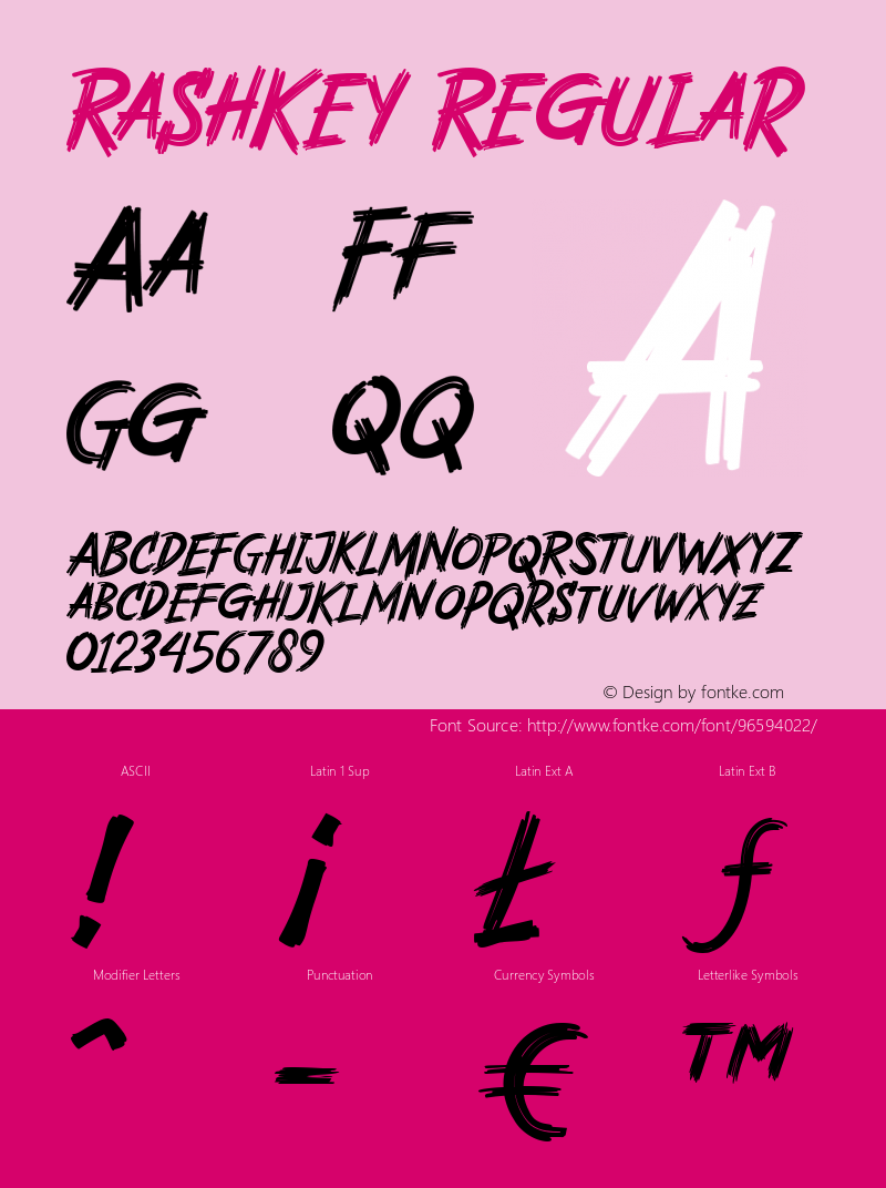 Rashkey Regular 1.0 Font Sample