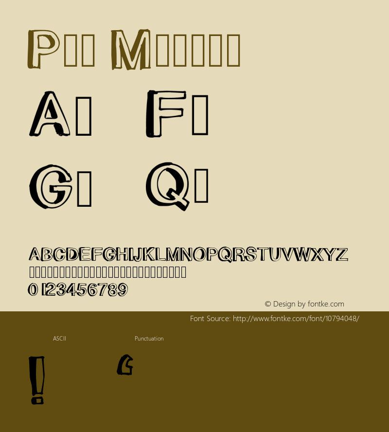 Poe Medium Version 001.000 Font Sample