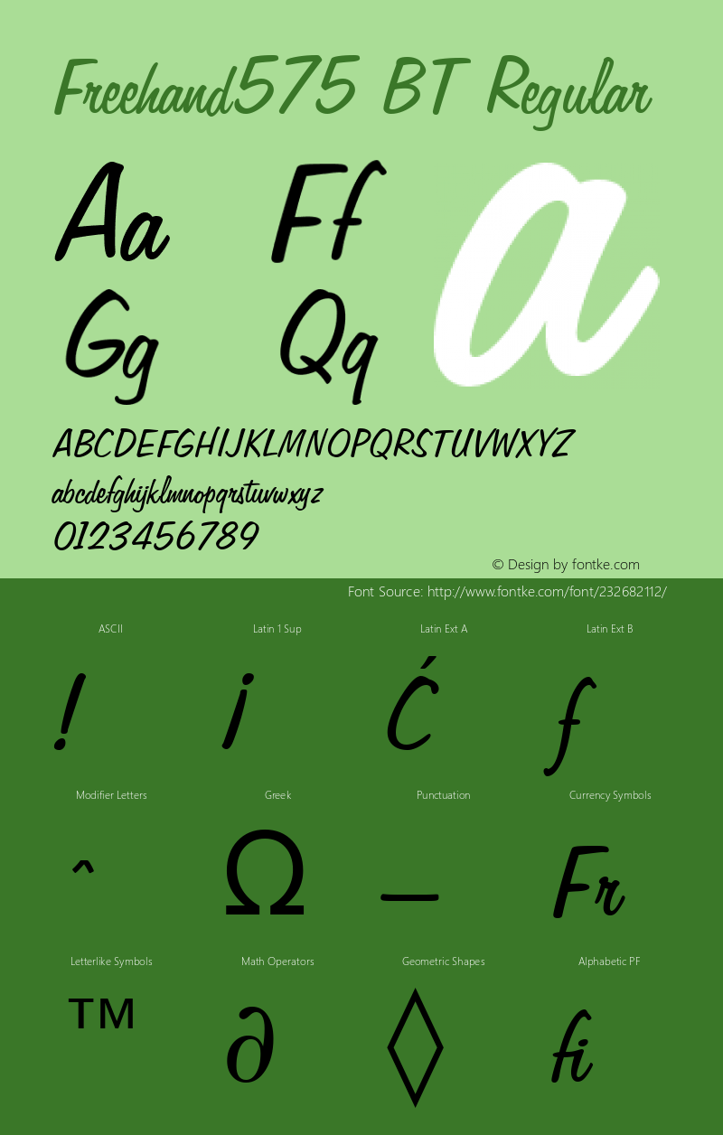 Freehand575 BT Version 1.01 emb4-OT图片样张