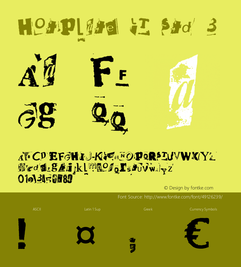 HotPlateLTStd-3 Version 1.200;PS 001.002;hotconv 1.0.38 Font Sample