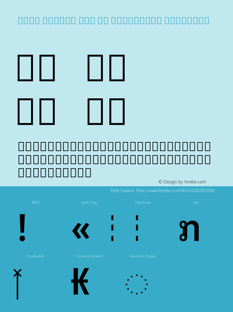 Noto Looped Lao UI Condensed SemiBold Version 1.00; ttfautohint (v1.8) -l 8 -r 50 -G 200 -x 14 -D lao -f none -a qsq -X 