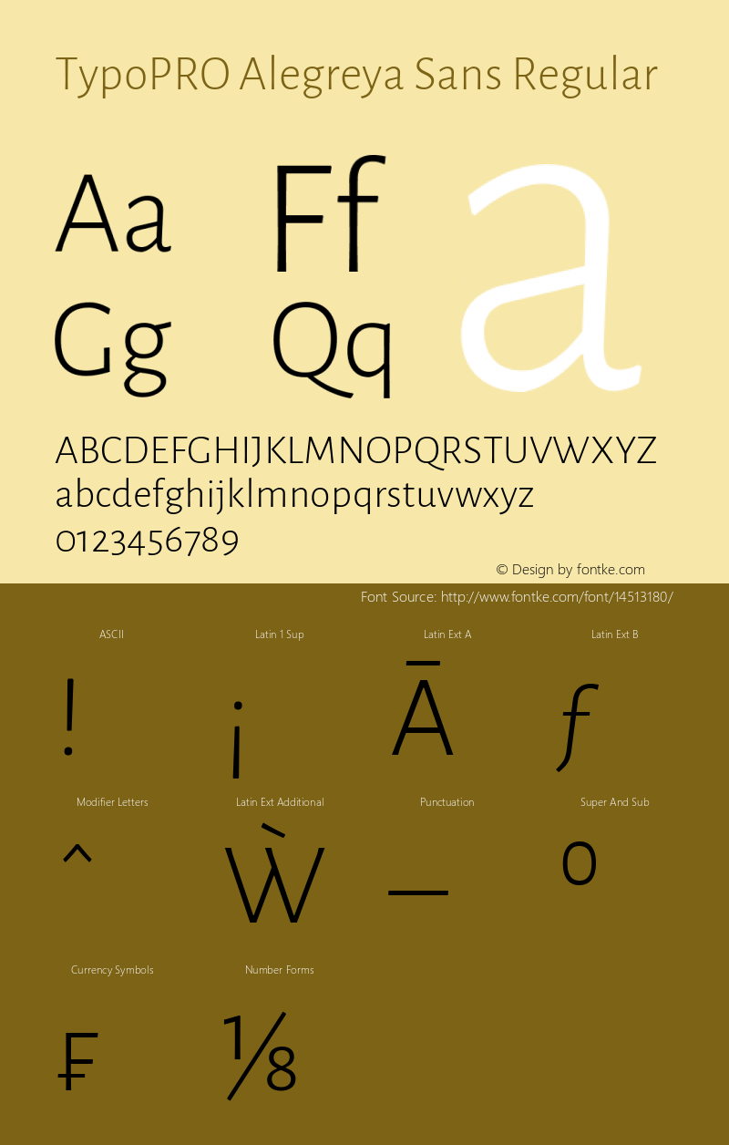 TypoPRO Alegreya Sans Regular Version 1.000;PS 001.000;hotconv 1.0.70;makeotf.lib2.5.58329 DEVELOPMENT Font Sample