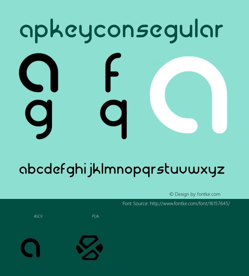 Mapkey Icons Regular Version 1.0.0 Font Sample