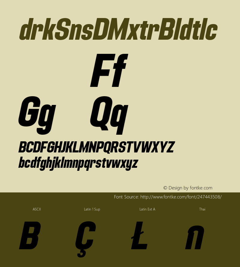 Adirek Sans DEMO ExtraBold Italic Version 1.03图片样张