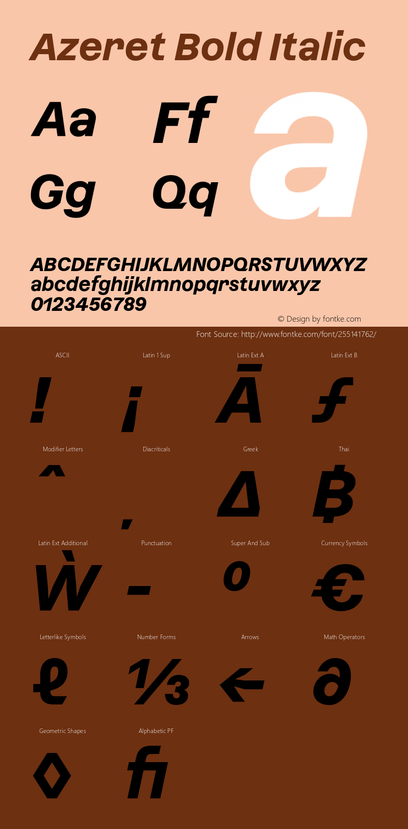 Azeret Bold Italic Version 1.000; Glyphs 3.0.3, build 3084图片样张