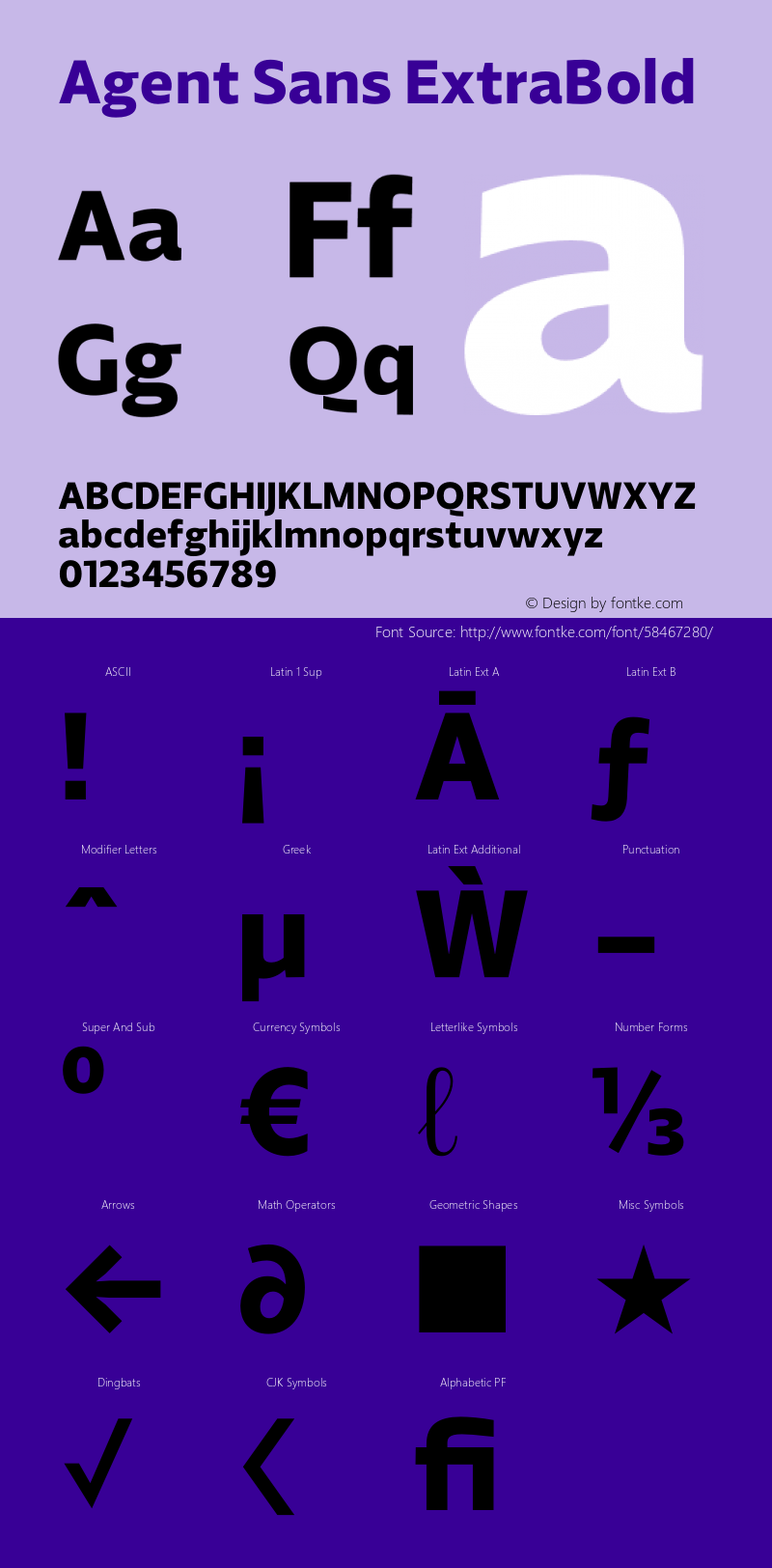 Agent Sans ExtraBold Version 2.000;hotconv 1.0.109;makeotfexe 2.5.65596 Font Sample