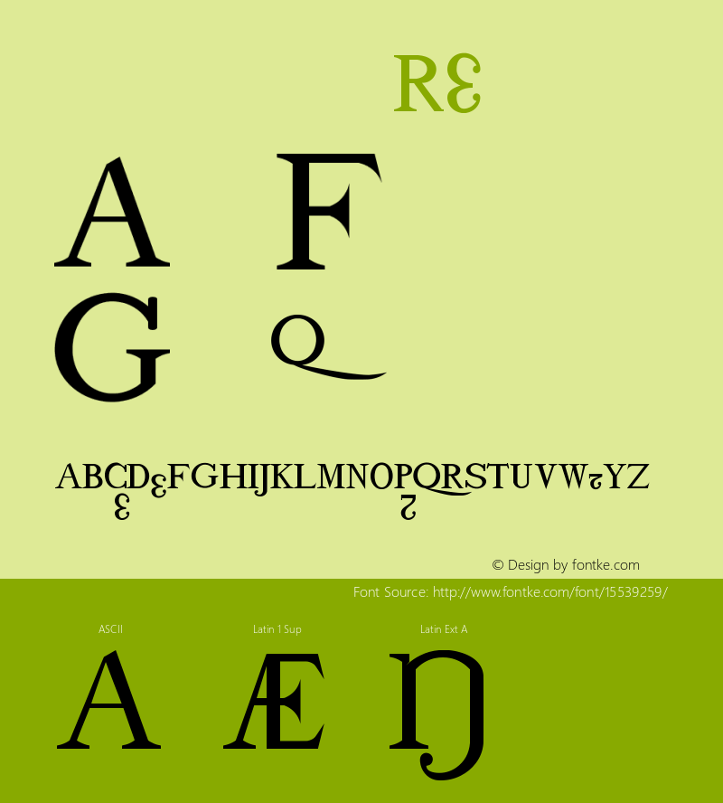 drmdozb11 Regular Version 001.001 Font Sample