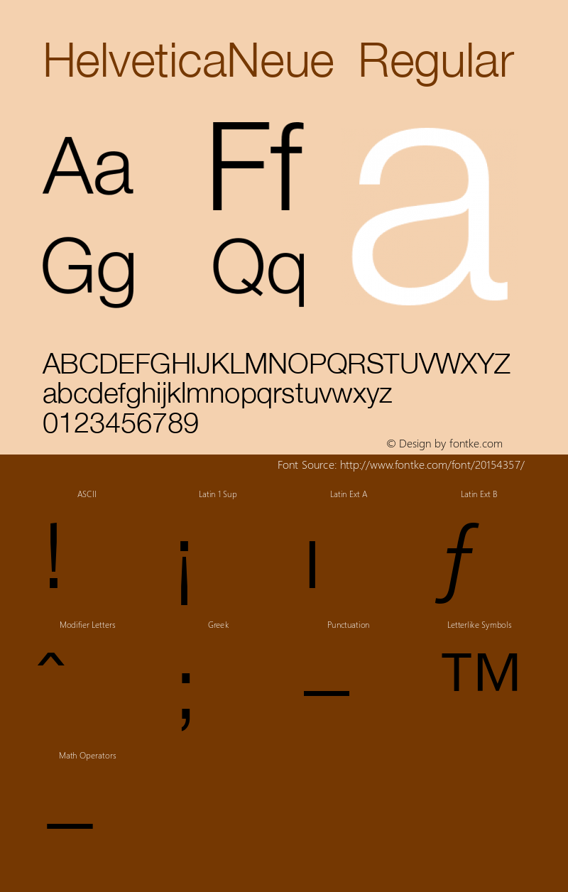 12 pt. Helvetica* 45 Light   02472 Version 1.00 Font Sample