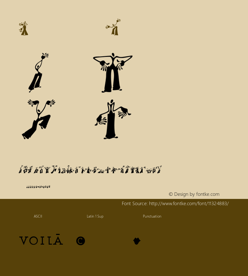Voila Saggies Version 001.000 Font Sample