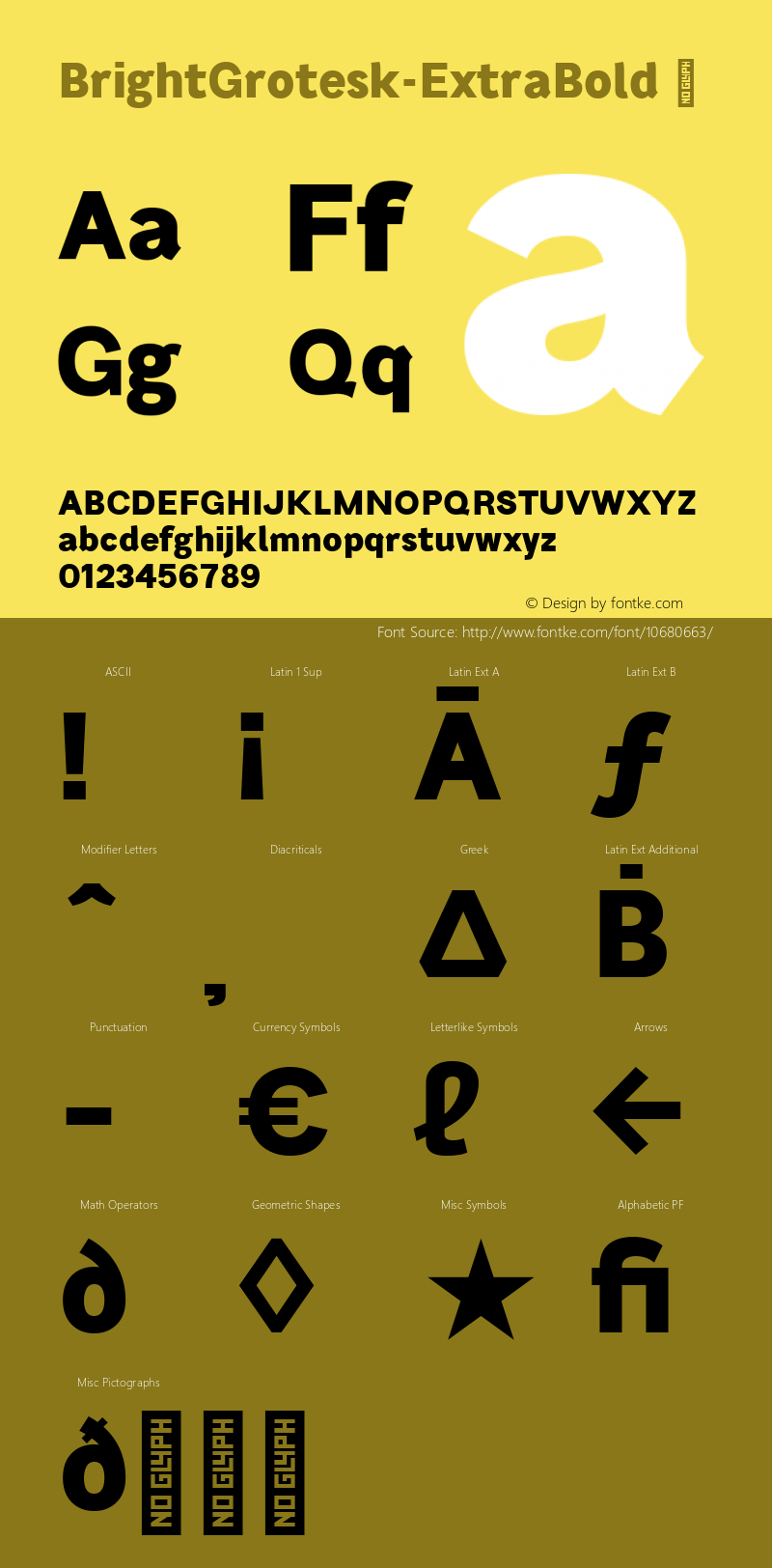 BrightGrotesk-ExtraBold ☞ Version 1.000;PS 001.000;hotconv 1.0.70;makeotf.lib2.5.58329;com.myfonts.easy.andrew-paglinawan.bright-grotesk.extrabold.wfkit2.version.4nEN Font Sample