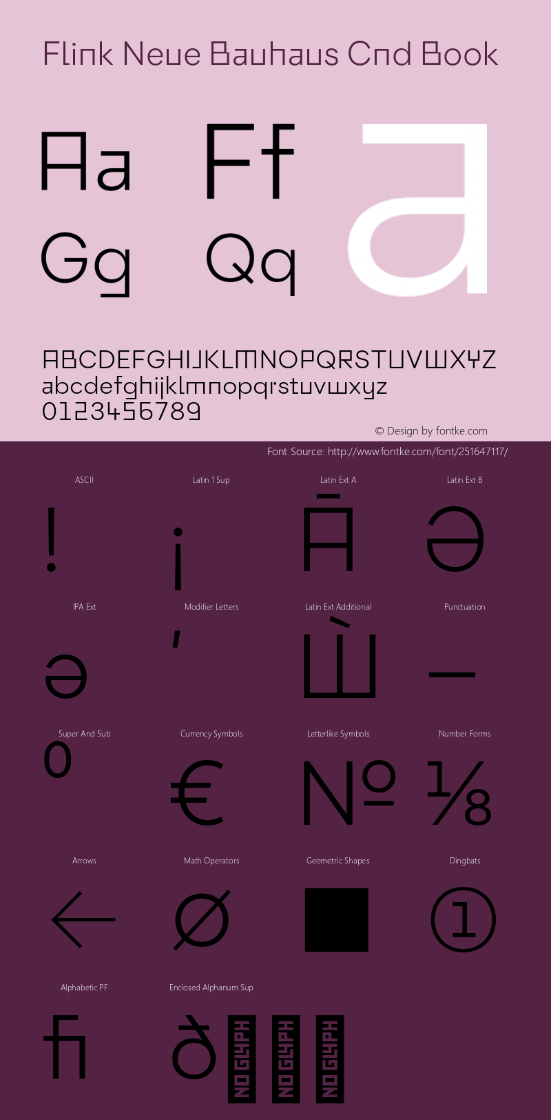 Flink Neue Bauhaus Cnd Book Version 2.100;Glyphs 3.1.2 (3150)图片样张