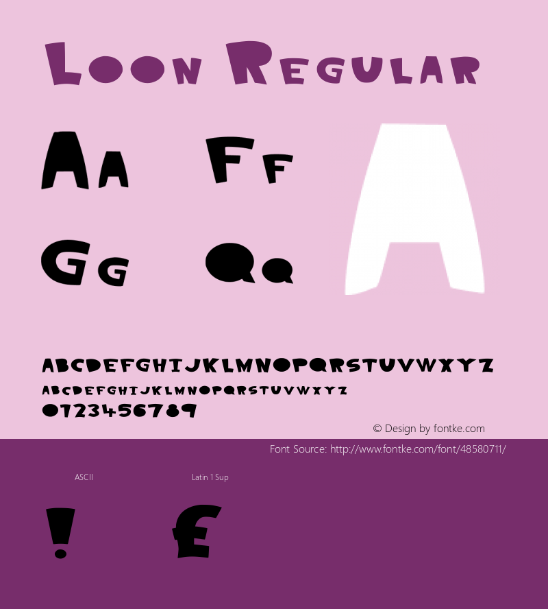 Loon Version 001.001 Font Sample