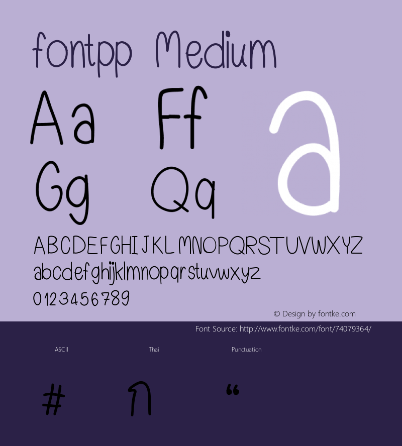 fontpp Version 001.000 Font Sample